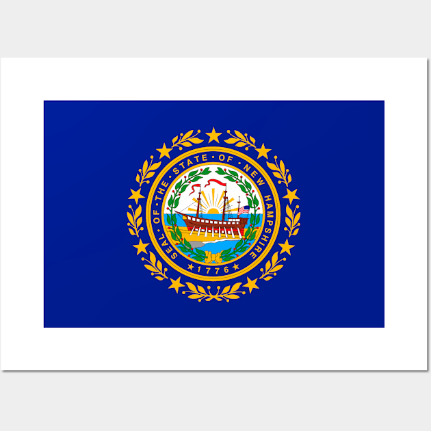 New Hampshire Flag Wall Art by taoistviking